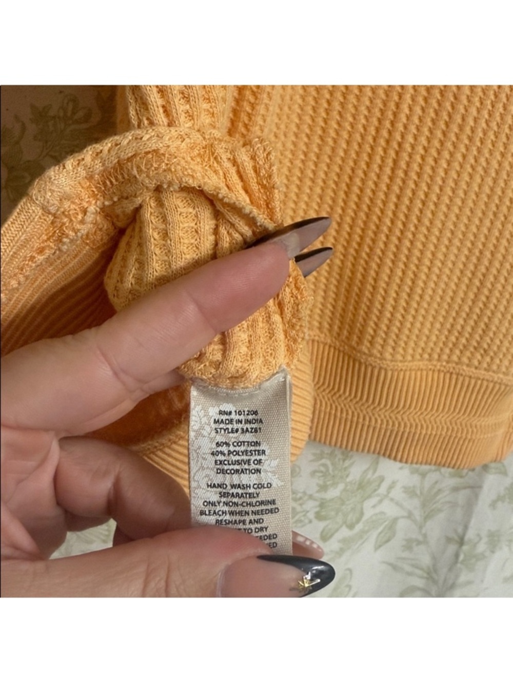 Soft Surroundings Waffle Knit Blouse - Picture 6 of 6